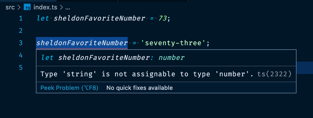 Typescript error assign string to number